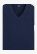 Levi's® FAVORITE V-NECK HM PEACOAT - Print T-shirt - deep peacoat navy – clean blue tone
