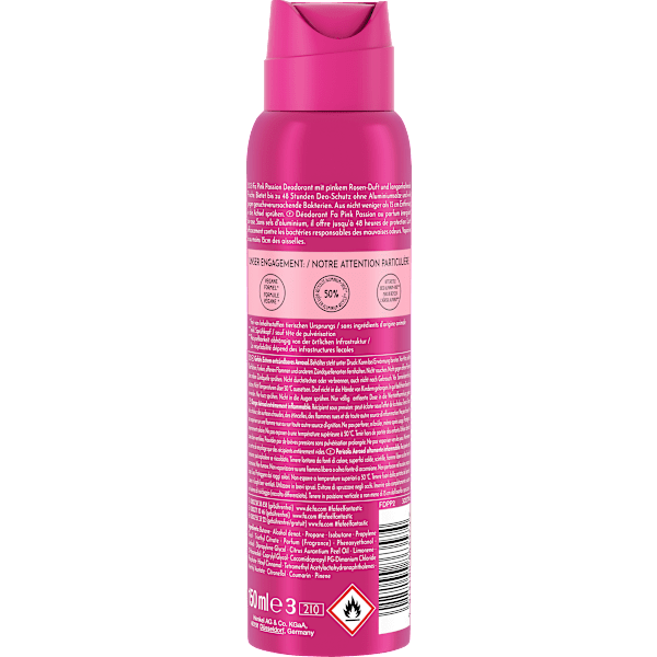 Deospray Energising Pink Passion Fa