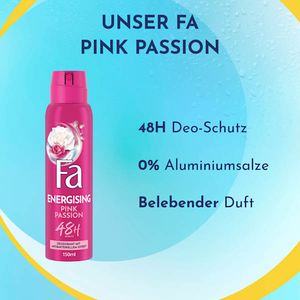 Deospray Energising Pink Passion Fa