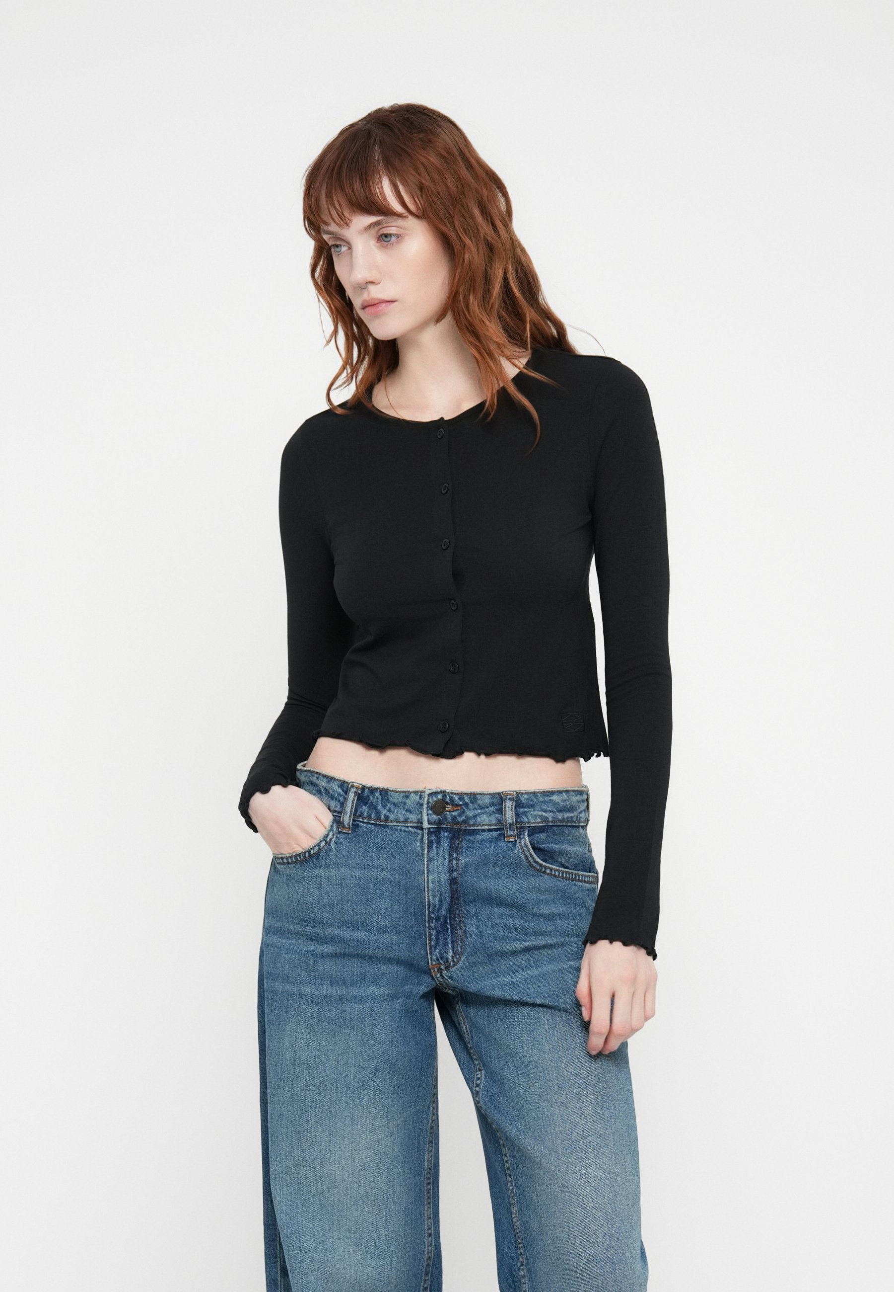 JDY Wide-fit JDYRUBY Mid waist loose fit