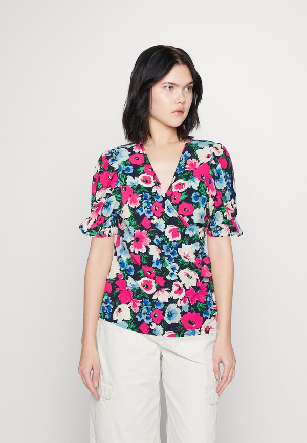 Vero Moda VMCARY OLIVIA WRAP - Blouse - navy blazer
