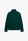 Superdry & Co ESSENTIAL SERIF LOGO HALF-ZIP-SWEATSHIRT LOCKERE PASSFORM - Sweatshirt - collegegrün
