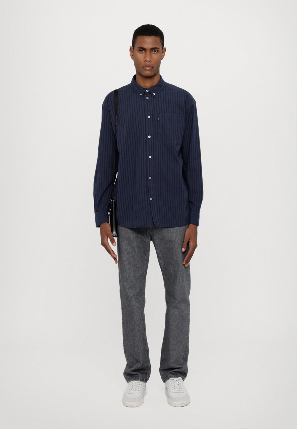 DOUBLE A BY W.W. DAY STRIPED SHIRT UNISEX
