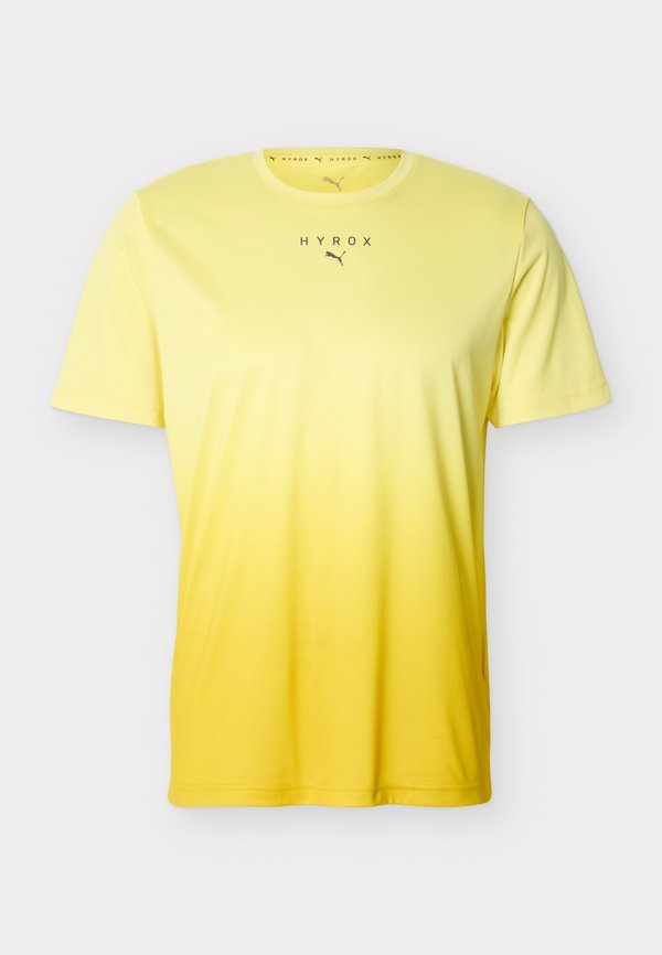 Puma PUMA X HYROX GRAPHIC TEE - Sports T-shirt - pineapple ice/dazzling yellow