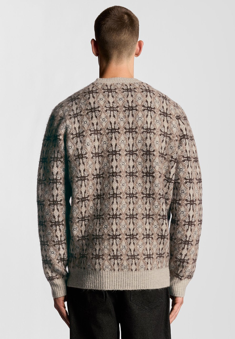 Lyle & Scott BRUSHED INTARSIA CREW NECK