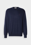 Calvin Klein Jeans LONG SLEEVED RELAXED CREW NECK - Jumper - dark sapphire