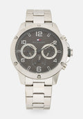 Tommy Hilfiger CASE DIAL BRACELET - Chronograph watch - silver-coloured