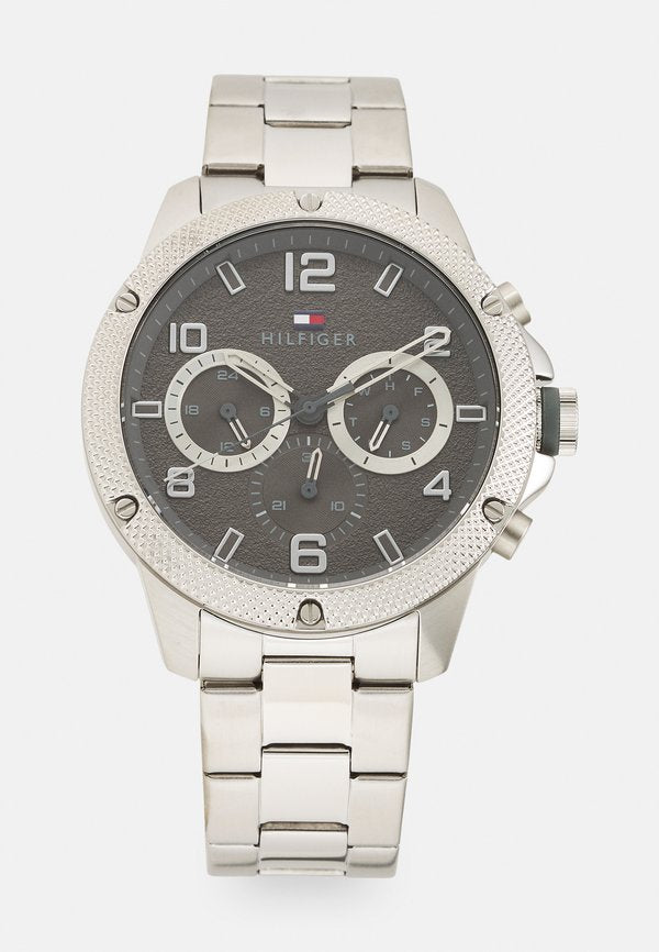 Tommy Hilfiger CASE DIAL BRACELET - Chronograph watch - silver-coloured