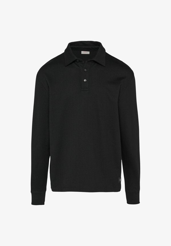 s.Oliver MIT LOGO-PATCH - Polo shirt - schwarz