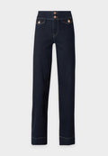 ONLY ONLJUICY - Wide Leg - dark blue denim