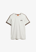 Superdry & Co ESSENTIAL RETRO STRIPED  - Print T-shirt - lightning grey grindle