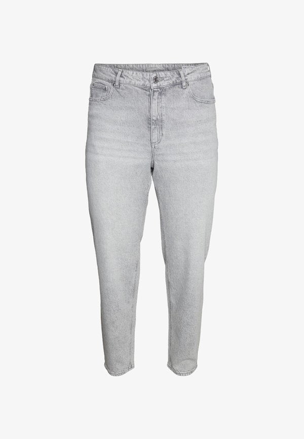 Vero Moda Curve Mom fit VMCTESSA High rise - Slim fit jeans - light grey denim