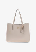 Guess MERIDIAN II GIRLFRIEND TOTE - Handbag - beige