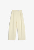 Bershka CROSSOVER WAIST LOOSE-FITTING TROUSERS - Trousers - light yellow