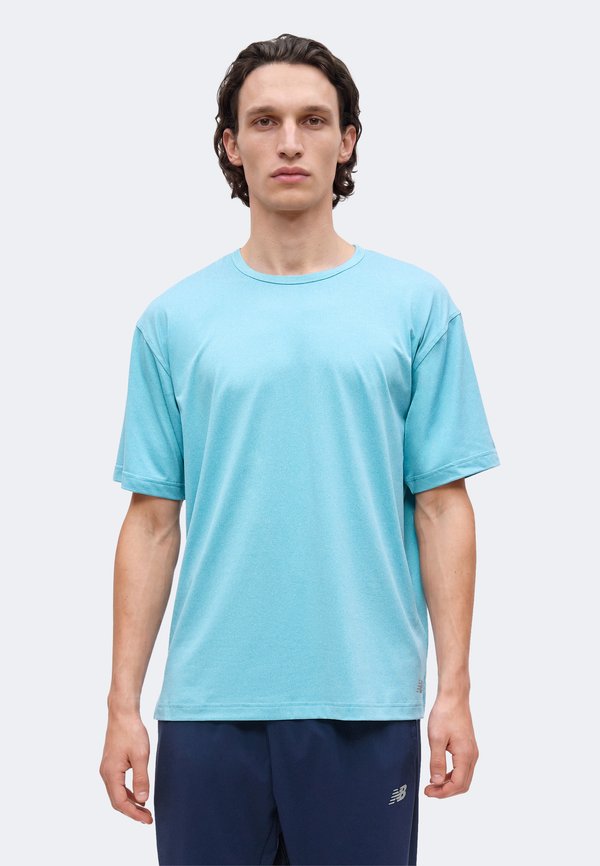 New Balance SPORT ESSENTIALS EVERYDAY - Sports T-shirt - taffy blue heather/slate grey