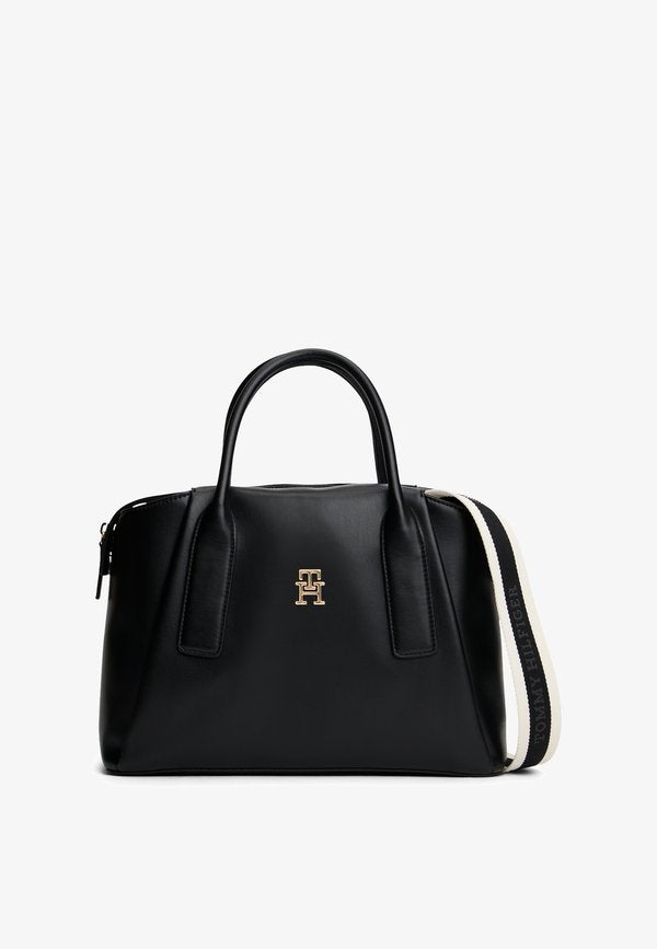 Tommy Hilfiger ESSENTIAL SATCHEL - Handbag - black