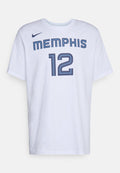Nike Performance NBA JA MORANT MEMPHIS GRIZZLIES NAME & NUMBER TEE - Club wear - white