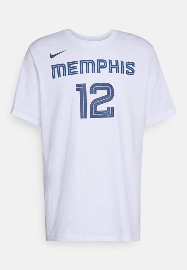 Nike Performance NBA JA MORANT MEMPHIS GRIZZLIES NAME & NUMBER TEE - Club wear - white
