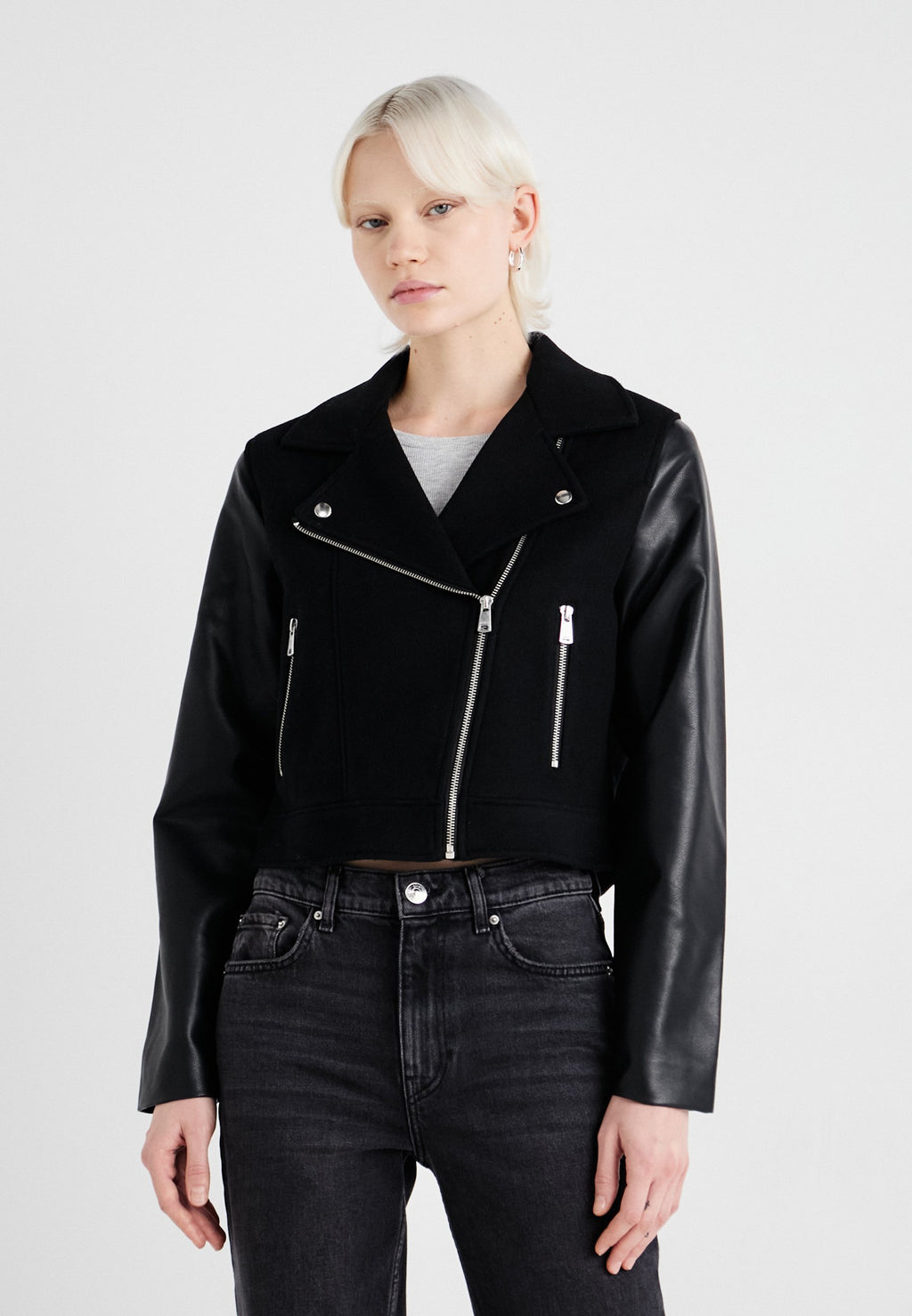 EMMA MIX BIKER JACKET Media 3