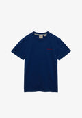 Superdry & Co SUPERDRY ESSENTIAL COMPANY LOGO EMBROIDERED T-SHIRT.. - Basic T-shirt - supermarine navy red