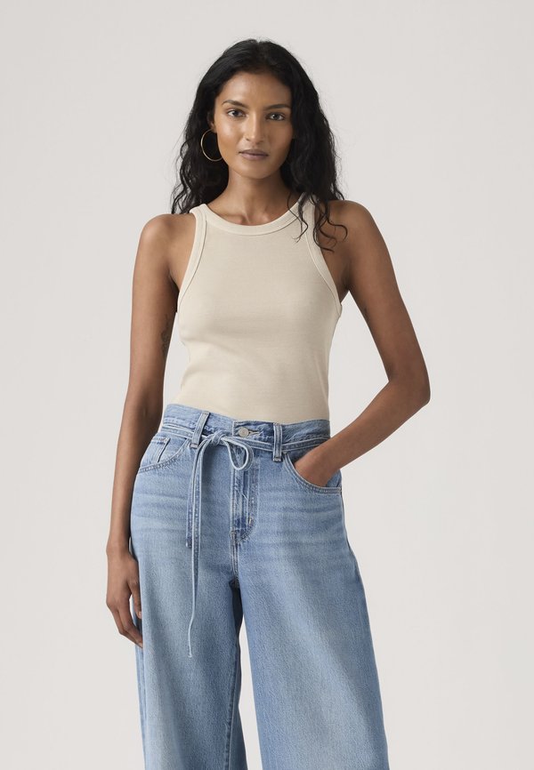 Levi's® ESSENTIAL RACER TANK - Top - garment dye chateau gray