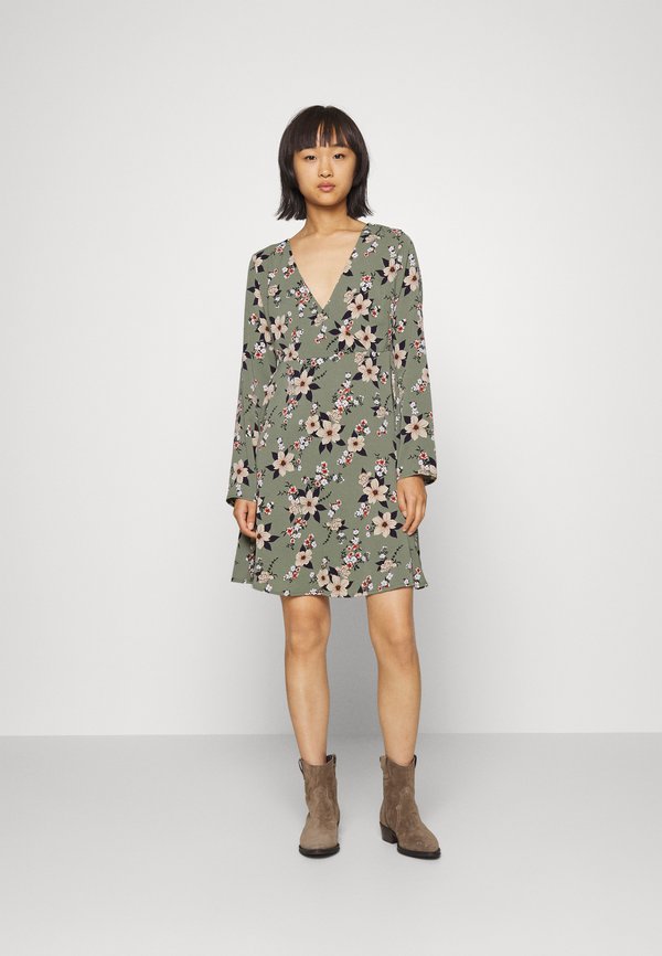 VILA Petite VIBLUME L/S WRAP SHORT DRESS/KA PTT