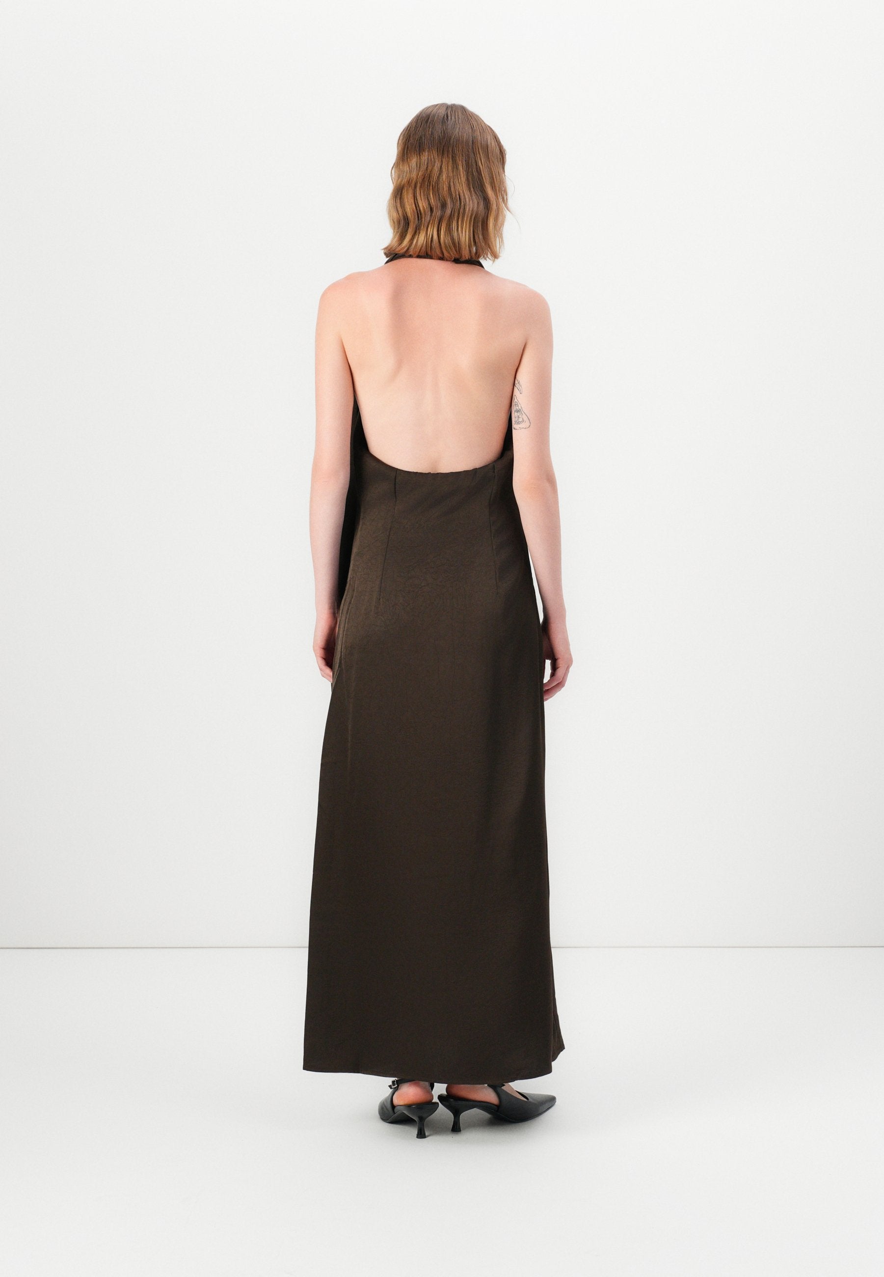 Selected SLFCECILIA SLIM NECKHOLDER ANKLE DRESS