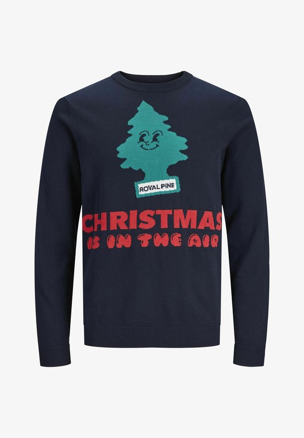 Jack & Jones Knitted X-mas Knitted - Jumper - total eclipse