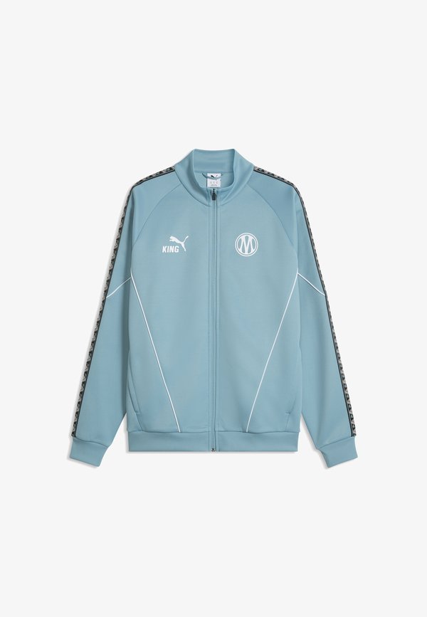 Puma OLYMPIQUE MARSEILLE KING ANTHEM JACKET - Club wear - baltic sea blue- white