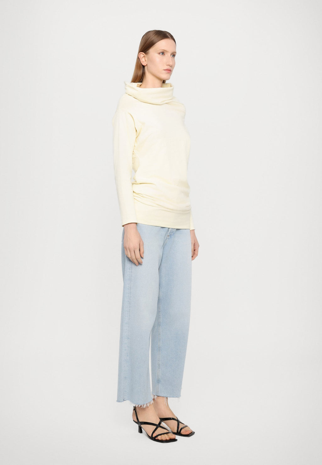 A.W.A.K.E. MODE COWL NECK DRAPED