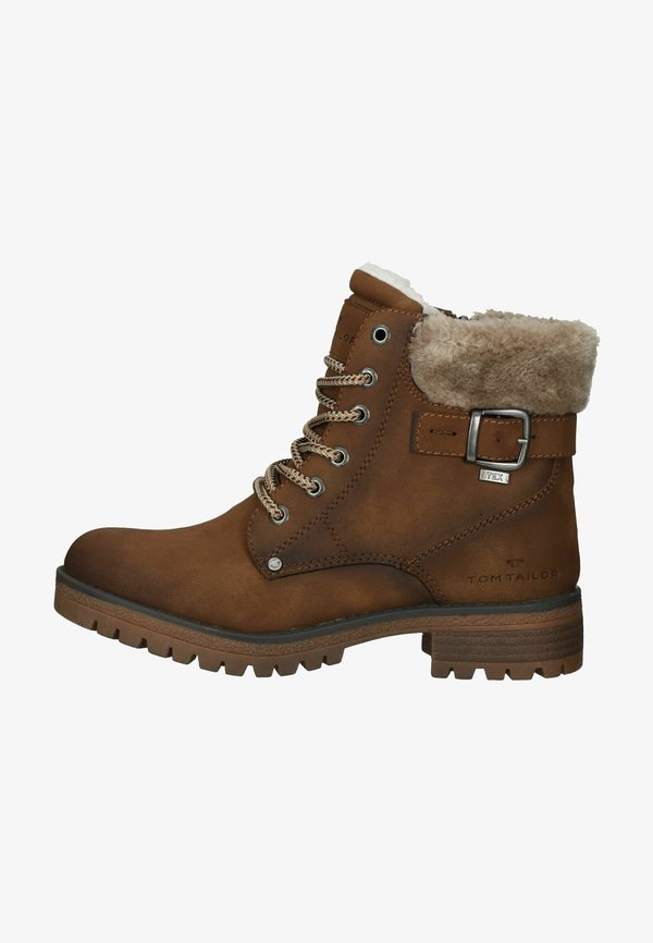 TOM TAILOR Winter boots - whisky