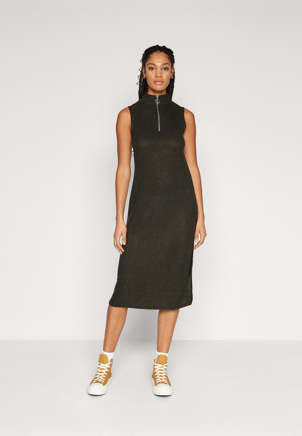 ONLY ONLLUCIA ZIP CALF DRESS