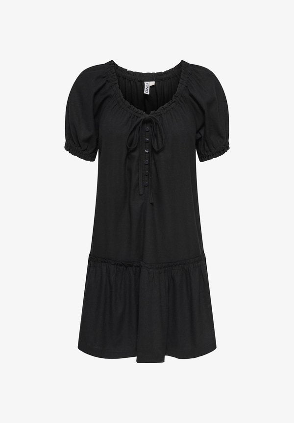 ONLY ONLGOA Linen Short - Day dress - black
