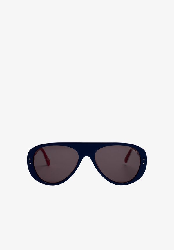 Superdry & Co SUPERDRY SKI AVIATOR SUNGLASSES.. - Sunglasses - navy/white/red smoke lens