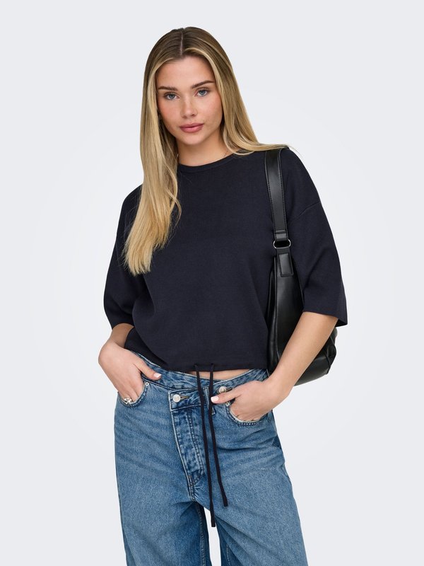 ONLY Knitted ONLSITERI Knitted - Print T-shirt - night sky