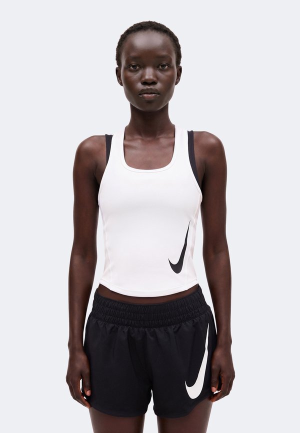 Nike Performance TEMPO RUN TANK - Top - white/black