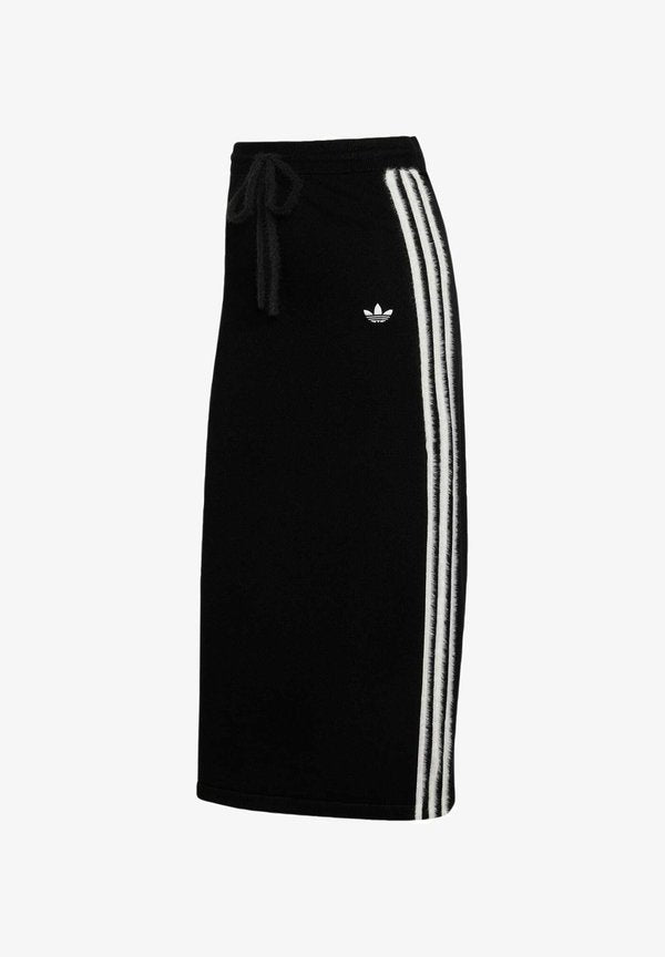 adidas Originals A-line skirt - black   white