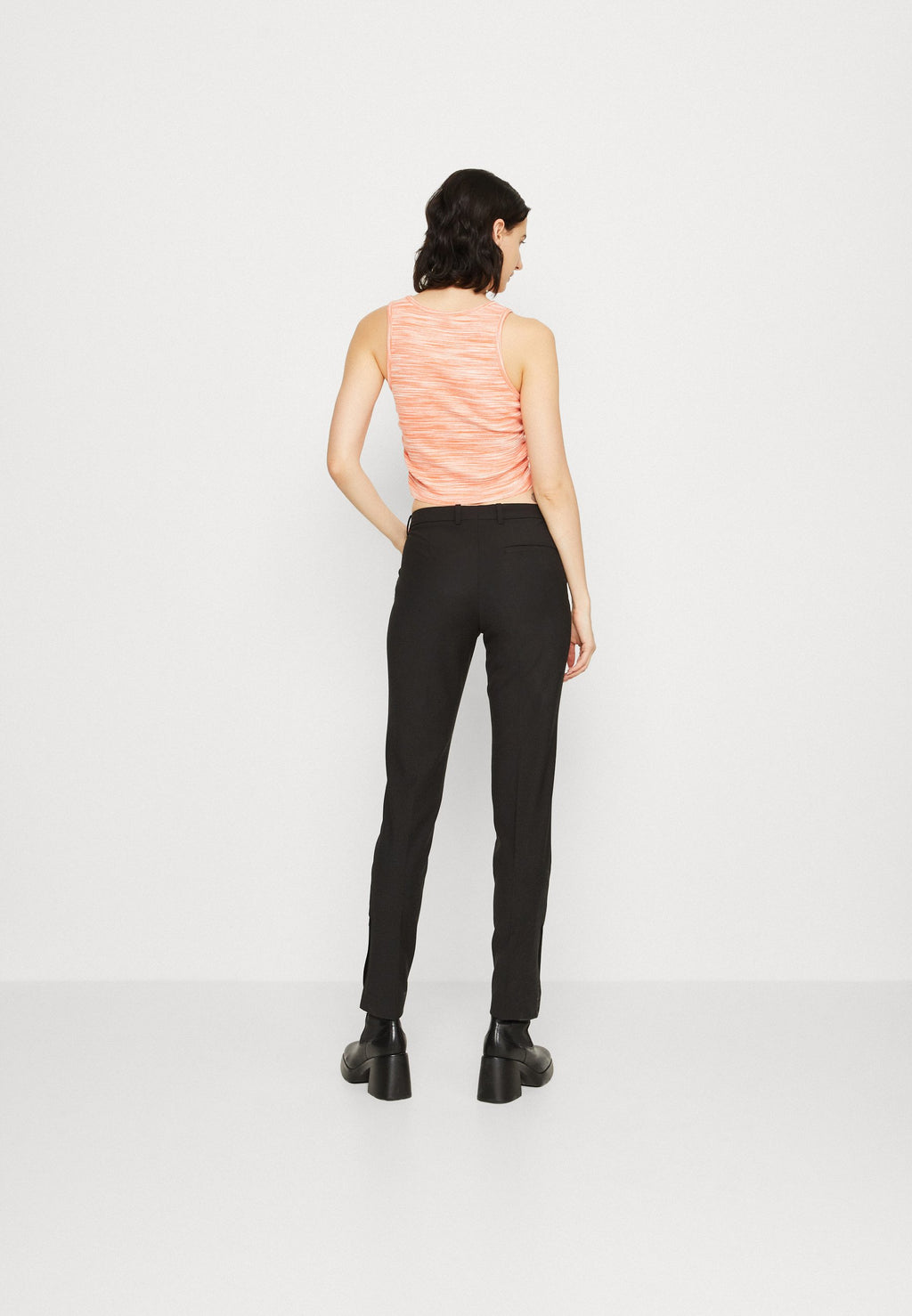 aerie HIGH RUCHED TANK SPACE DYE