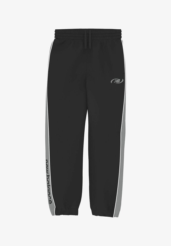 New Balance TRACKSIDE WOVEN PANT - Tracksuit bottoms - black slate grey