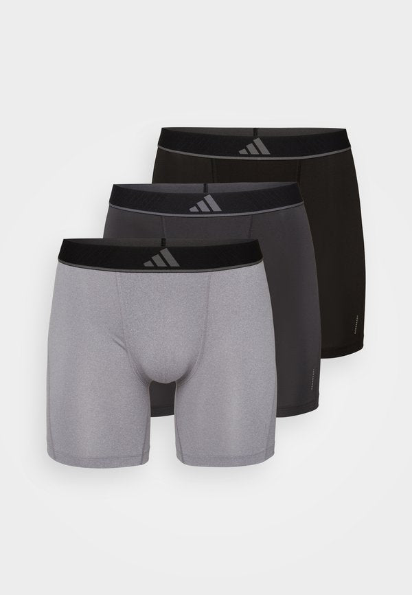 adidas Sportswear BOXER BRIEF 3 PACK - Boxer briefs - black/dark grey/grey