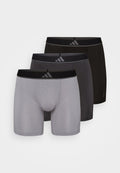 adidas Sportswear BOXER BRIEF 3 PACK - Boxer briefs - black/dark grey/grey