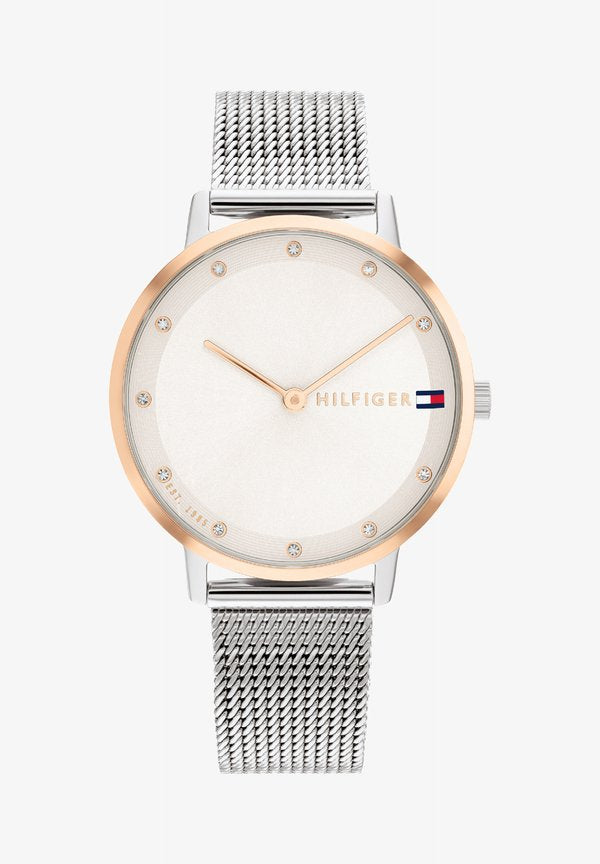 Tommy Hilfiger CLASSIC - Watch - silver-coloured/roségold-coloured