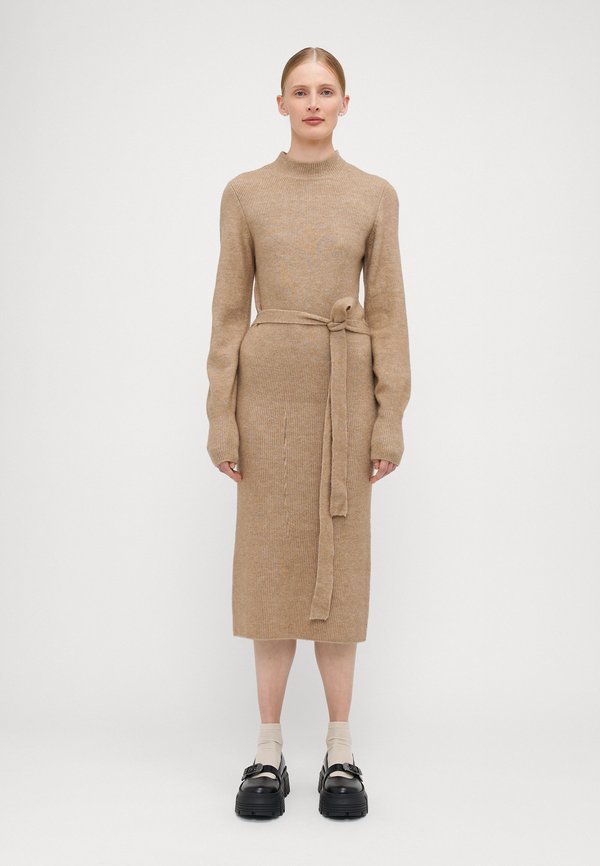 Vero Moda Tall VMPIPPA HIGHNECK DRESS  - Jumper dress - silver mink melange