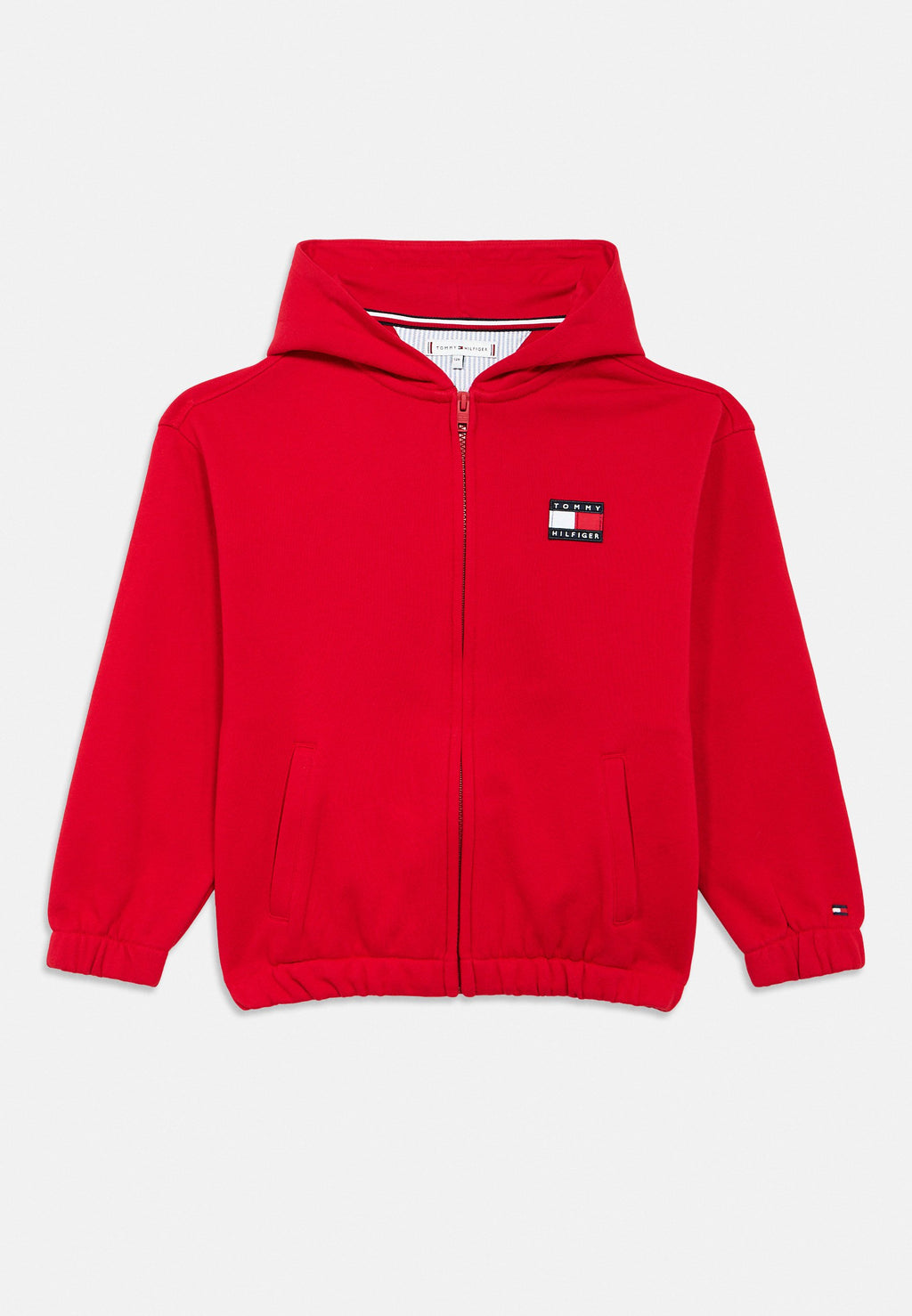 COLOUR-BLOCKED BACK LOGO ZIP-THRU HOODY Media 1