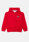 COLOUR-BLOCKED BACK LOGO ZIP-THRU HOODY Media 1