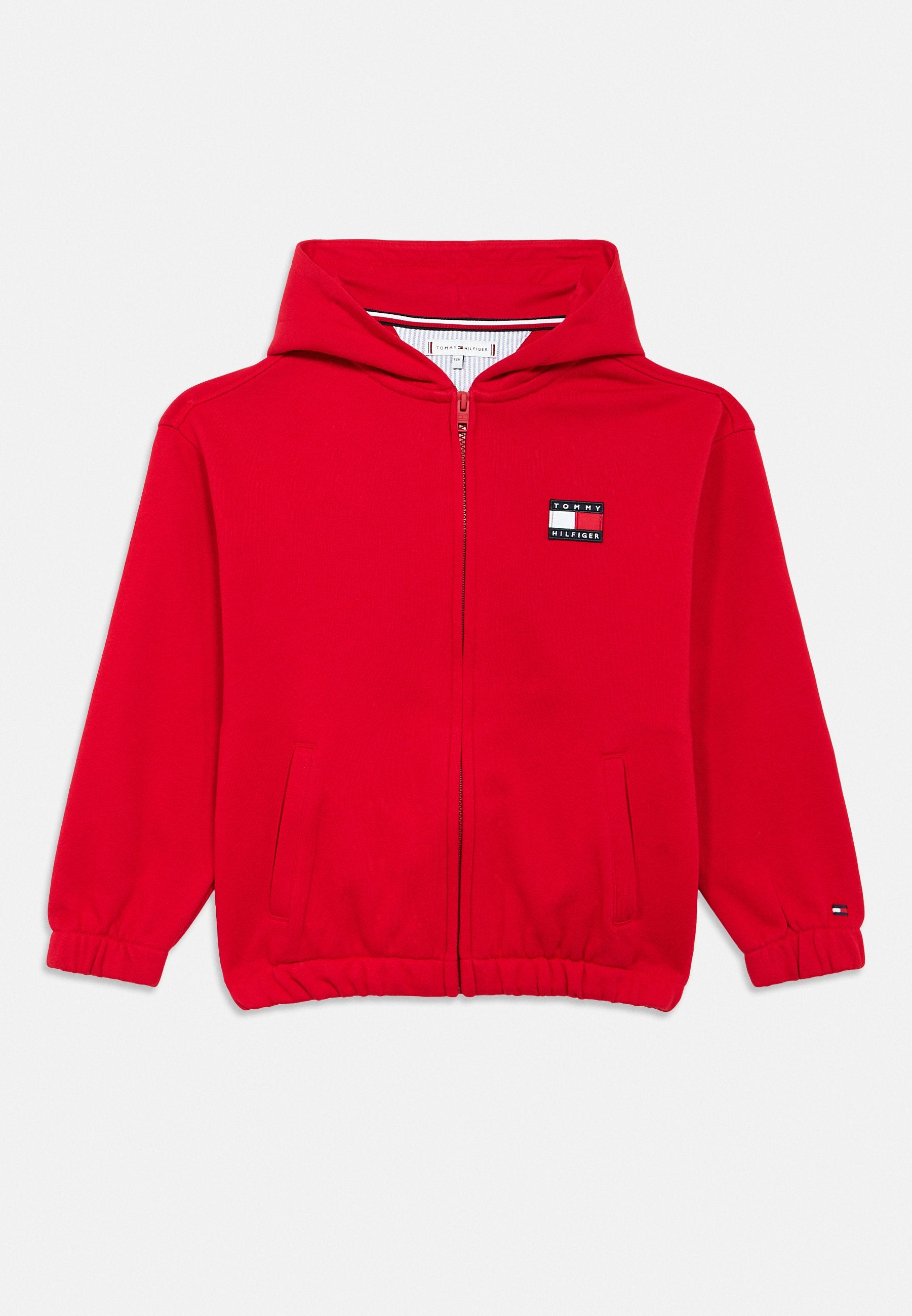 COLOUR-BLOCKED BACK LOGO ZIP-THRU HOODY Media 1