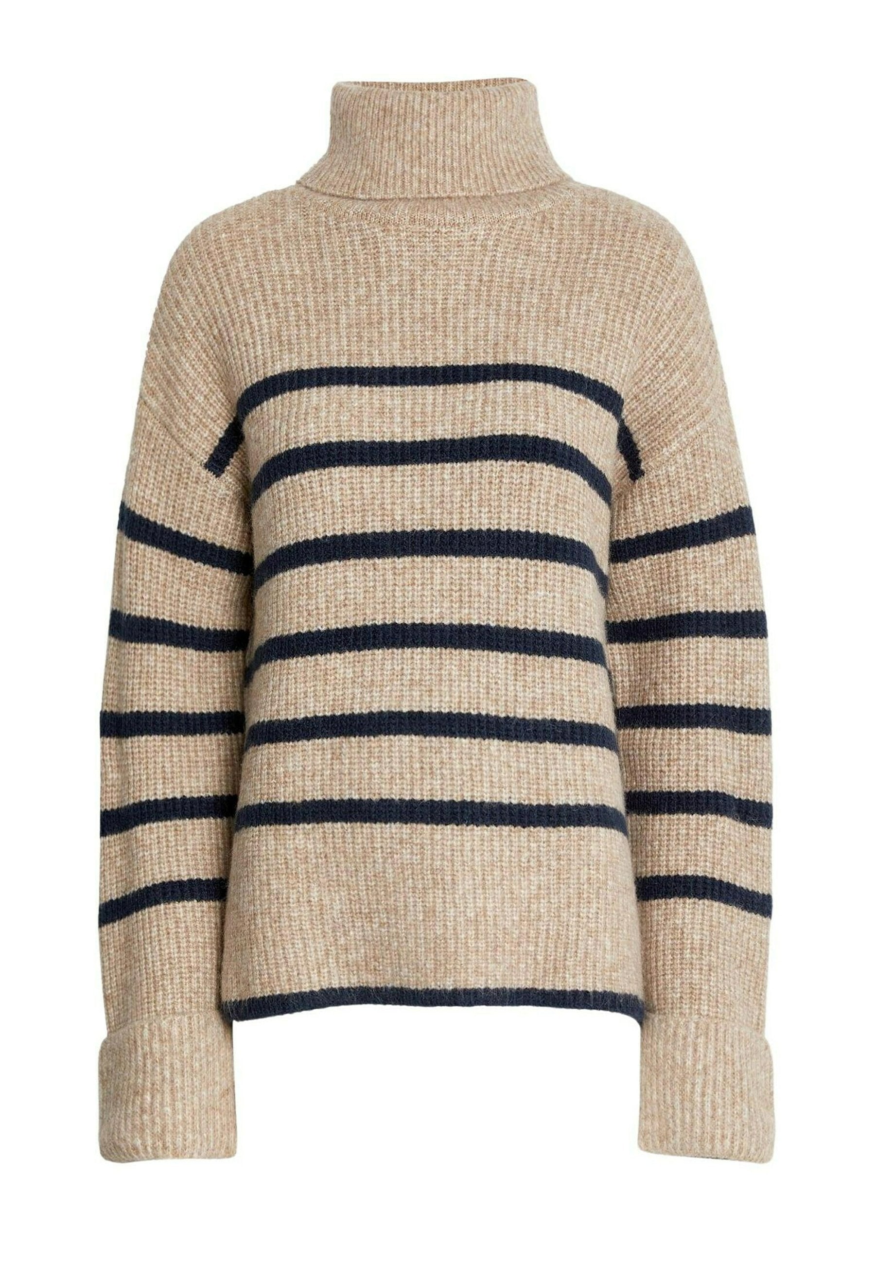 Marks & Spencer BLEND STRIPED ROLL NECK PULLOVER