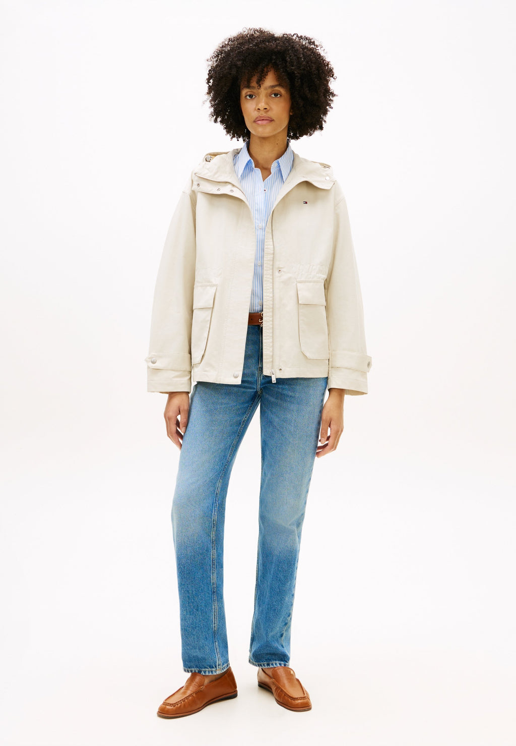 FLAP POCKET RELAXED SHORT PARKA Media 2