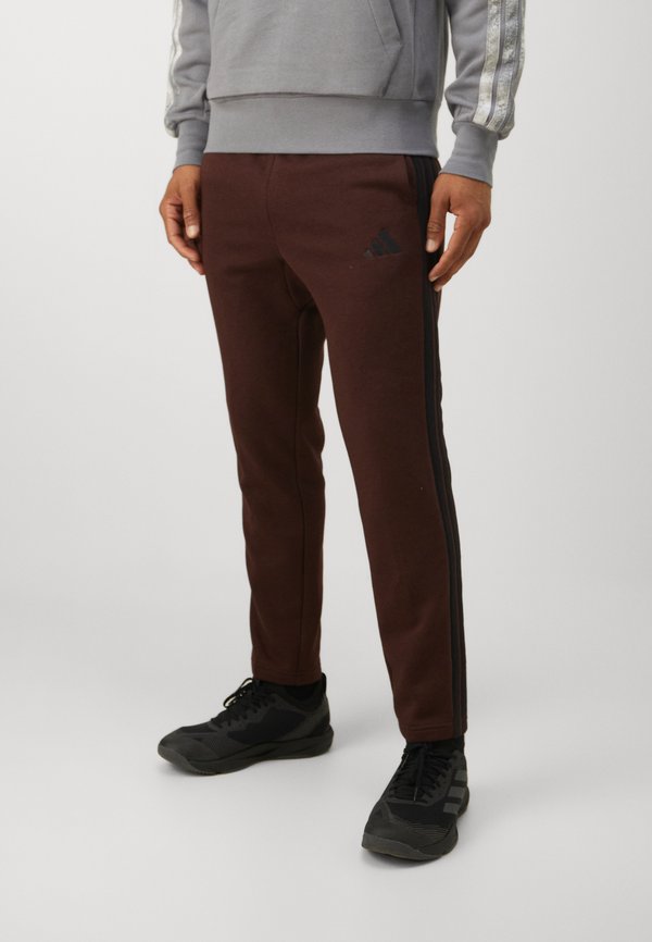 adidas Sportswear Tracksuit bottoms - shadow brown/black