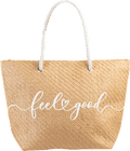 Strandtasche Strohoptik "feel good" Fabrizio
